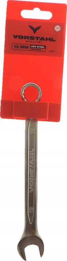 Klucz płasko-oczkowy CrV STEEL QUALITAT DIN 3113 13mm -VORSTAHL -1szt.