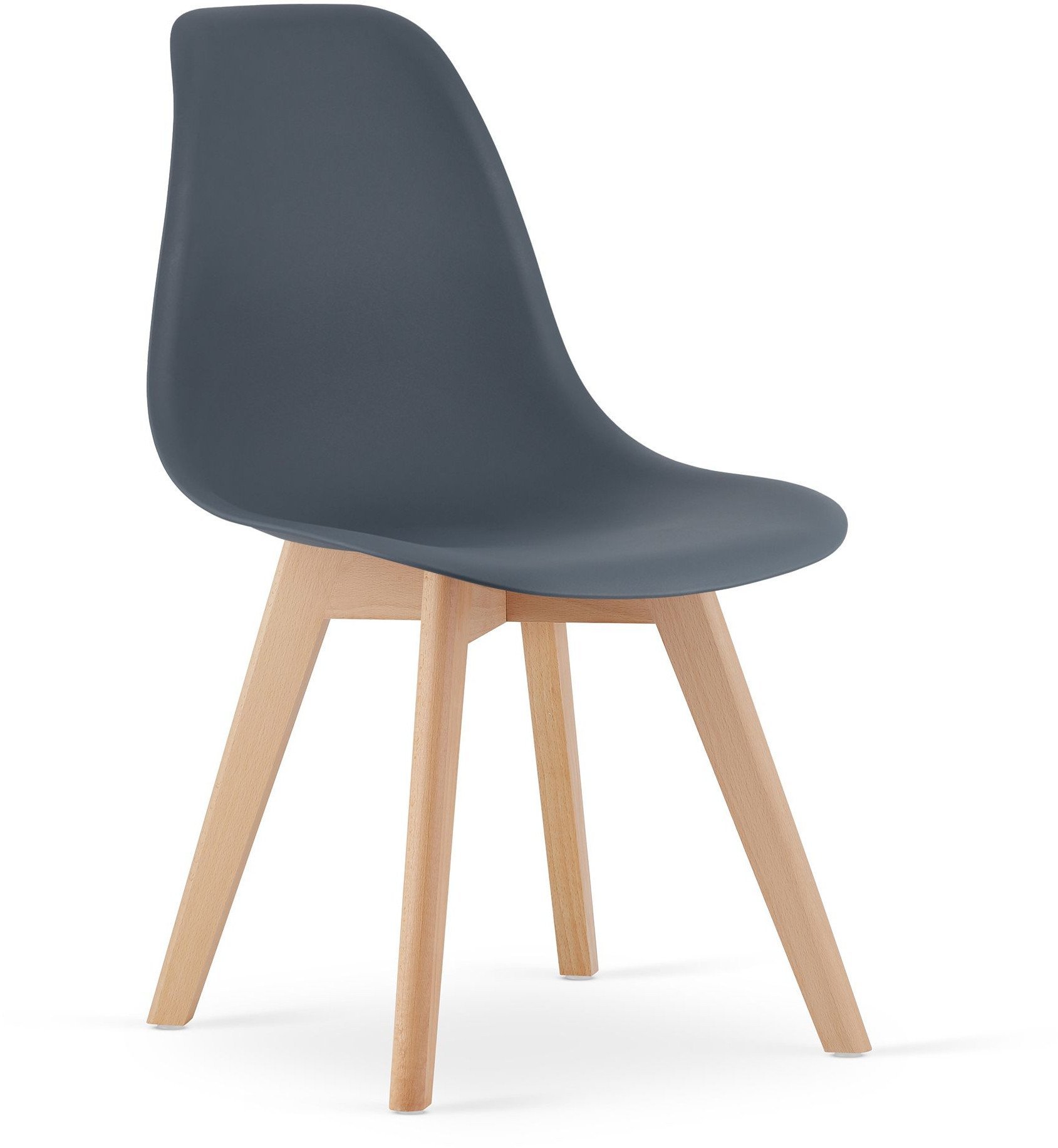 Krzesło skandynawskie grafitowe nowoczesne KITO do kuchni jadalni