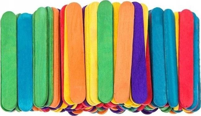 Patyczki kreatywne mini kolorowe 100szt