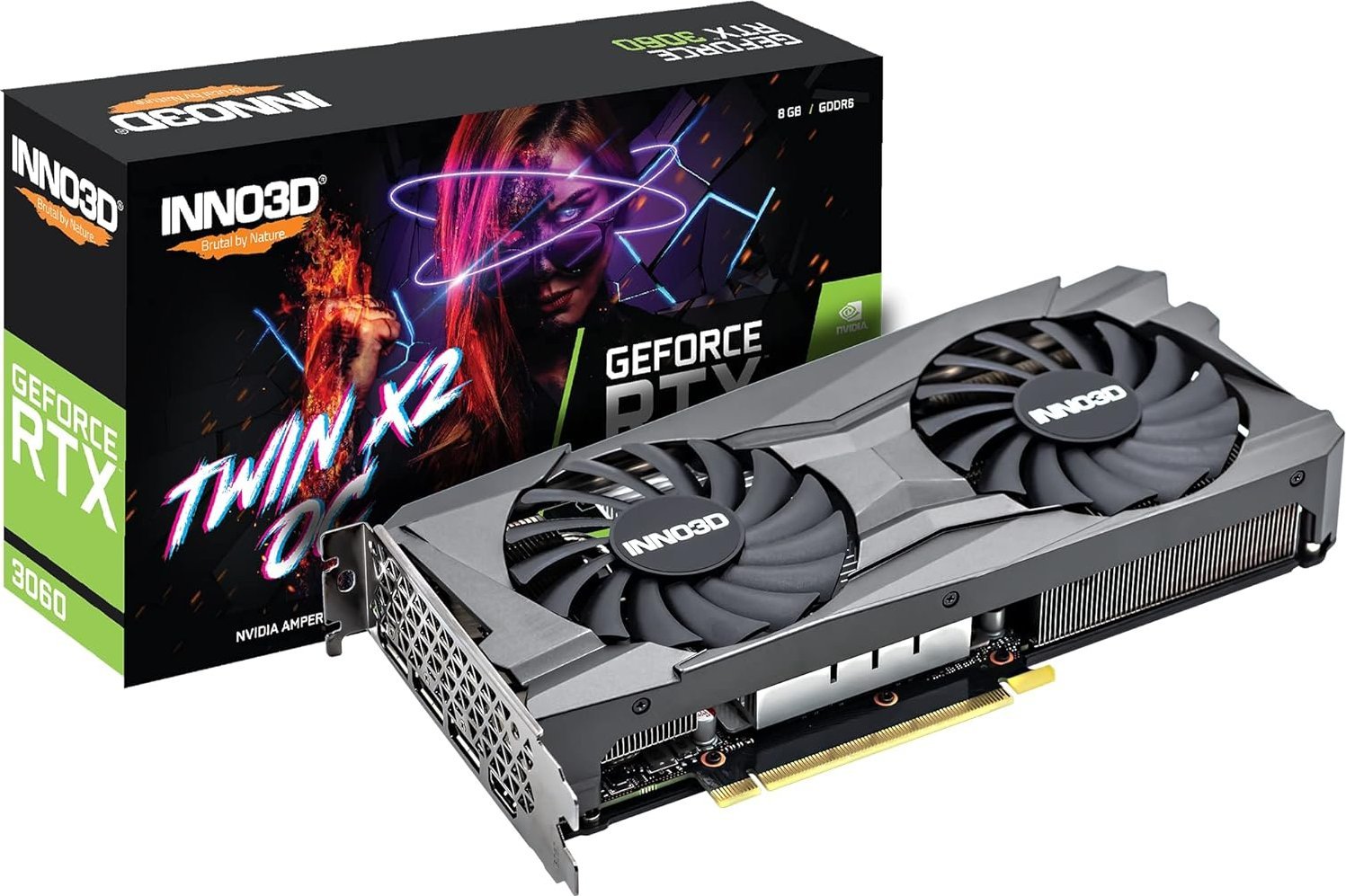 Karta graficzna Inno3D GeForce RTX 3060 Twin X2 OC LHR 8GB GDDR6 (N30602-08D6X-11902130)