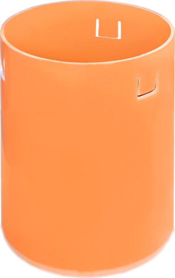 Kaczmarek Rura teleskopowa PVC dn 425x400mm, z zaczepami do włazu żeliwnego 425, kolor pomarańczowy (studnia Diamir 425NW)