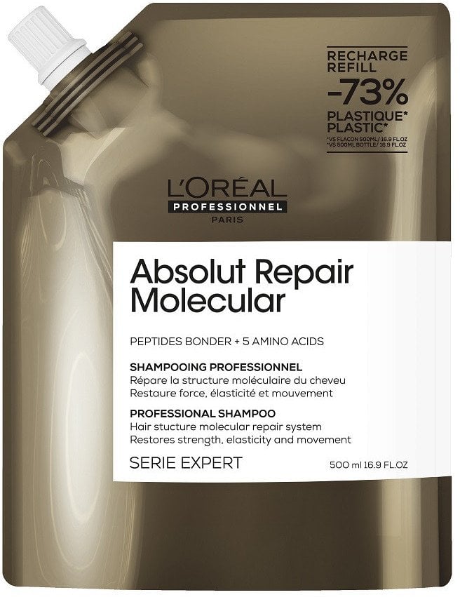 L'OREAL PROFESSIONNEL_Serie Expert Absolut Repair Molecular szampon do włosów refill 500ml