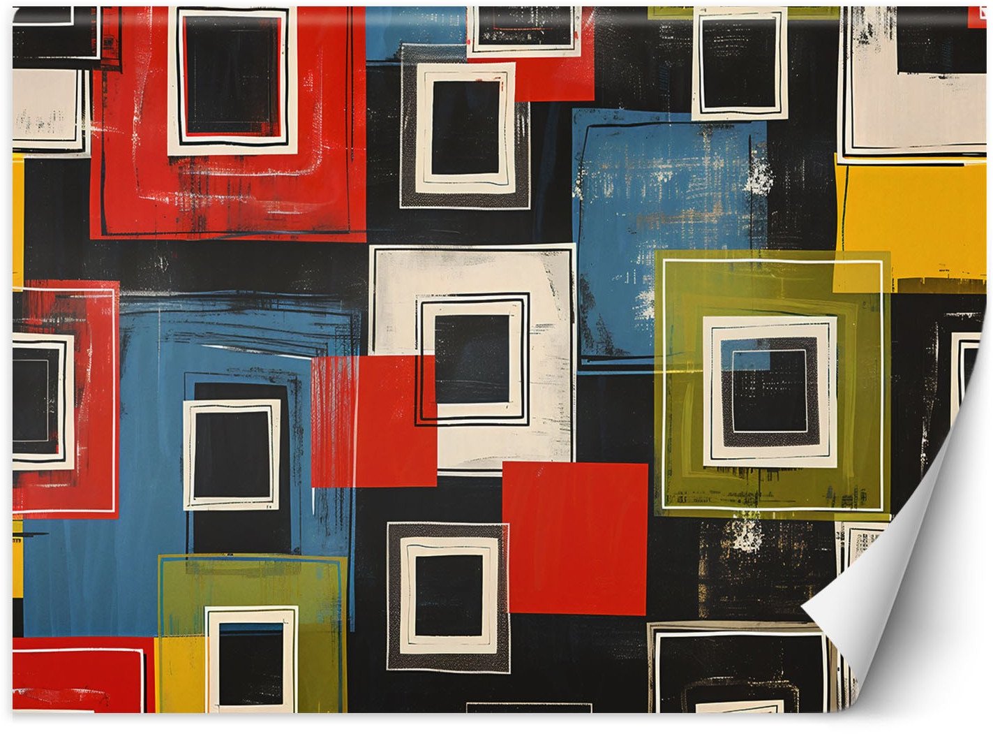 Feeby Fototapeta Kolorowa abstrakcja retro 450x315 xxl