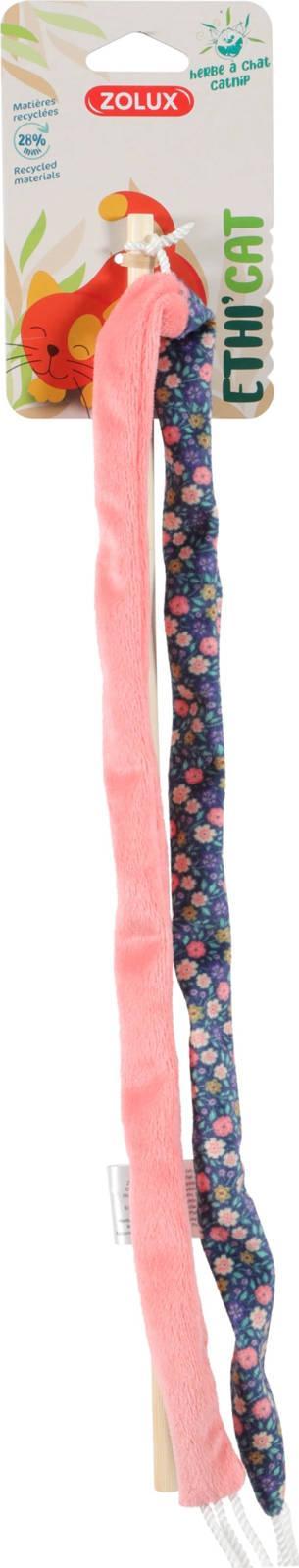 Zolux ZOLUX Zabawka dla kota ETHICAT wędka ze wstążką, kwiaty