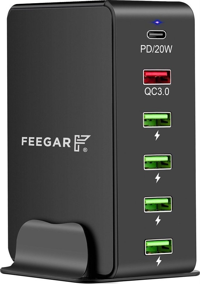 Ładowarka Feegar Ładowarka Sieciowa Tower 86W 6X Usb Typ C