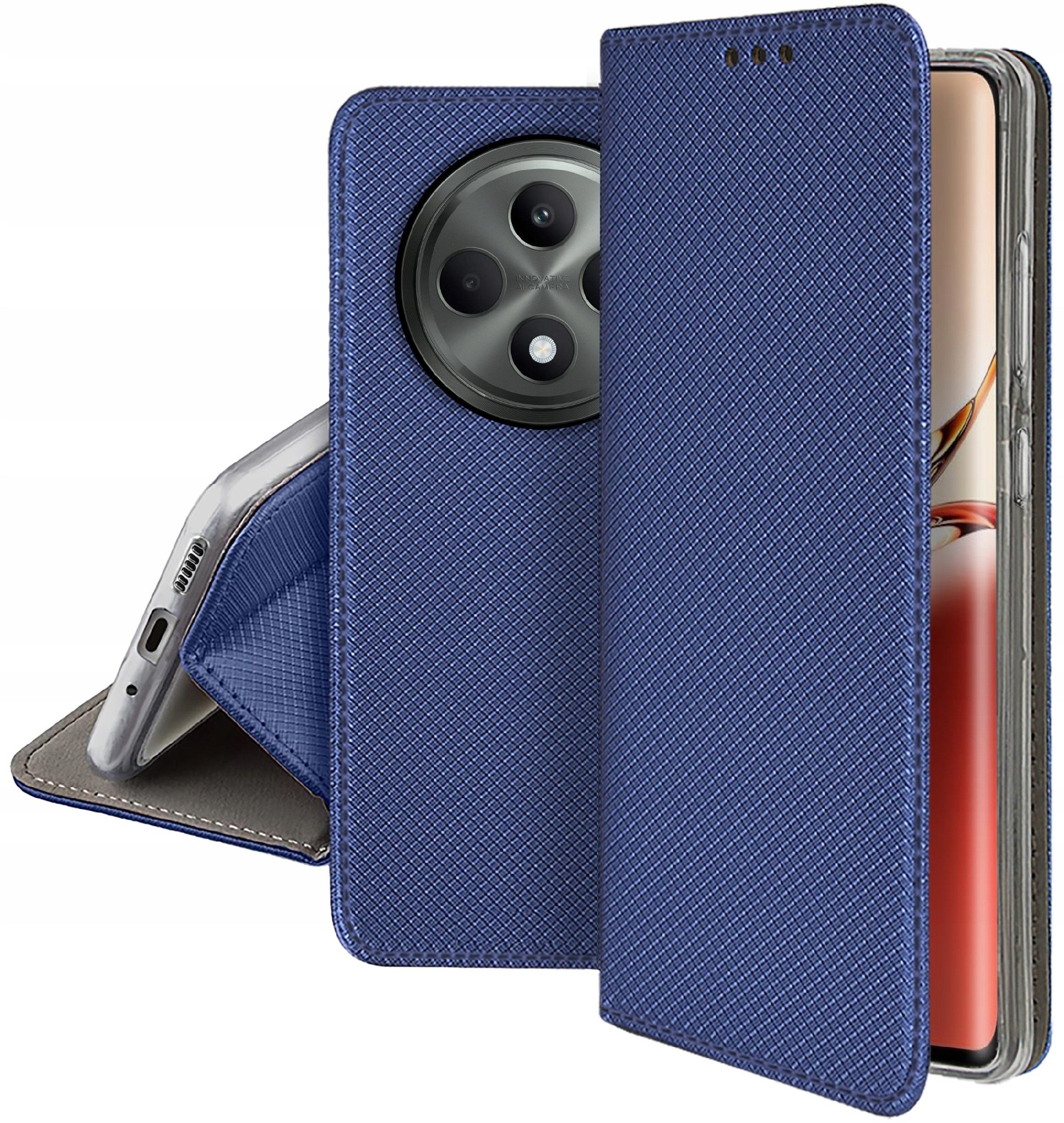 Etui do Oppo Reno 12 F 5G | 12 FS 5G SMART MAGNET CASE PORTFEL + SZKŁO 9H
