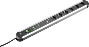 Bachmann Gniazdo BACHMANN PRIMO 6x uziemienie ochronne, pełna ochrona urządzenia, wyłącznik, ładowarka USB, 1,75 m