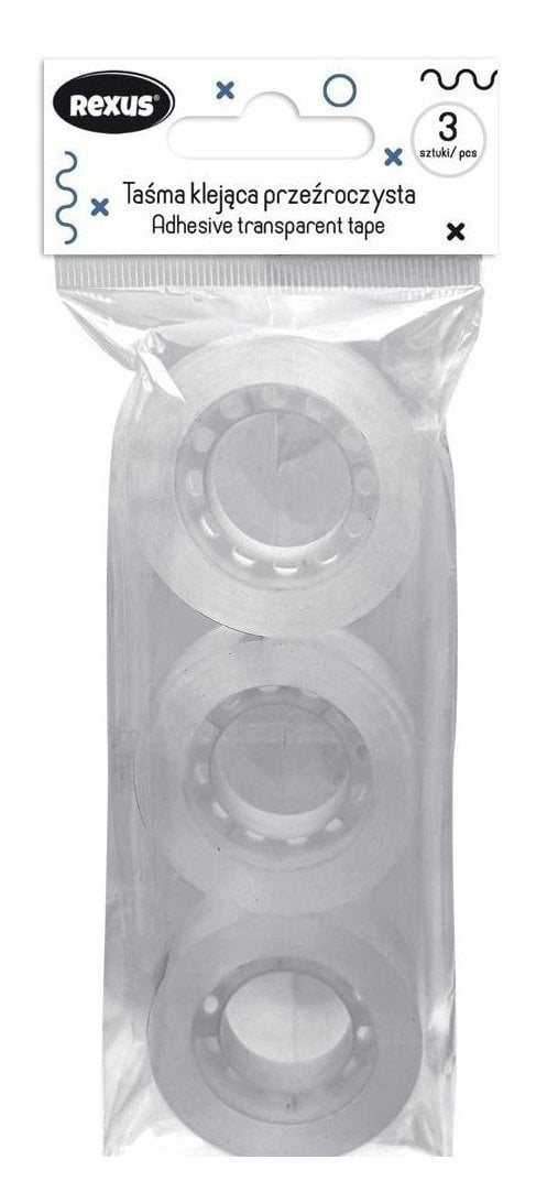 Taśma klejąca 18mm x 30m 3szt