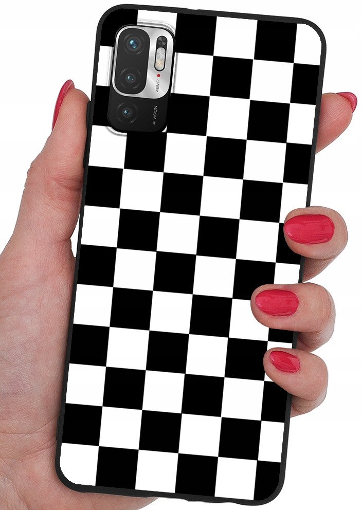 ETUI do Xiaomi Redmi Note 10 5G CASE WZORY | SILIKONOWE MATT CASE +SZKŁO 9H