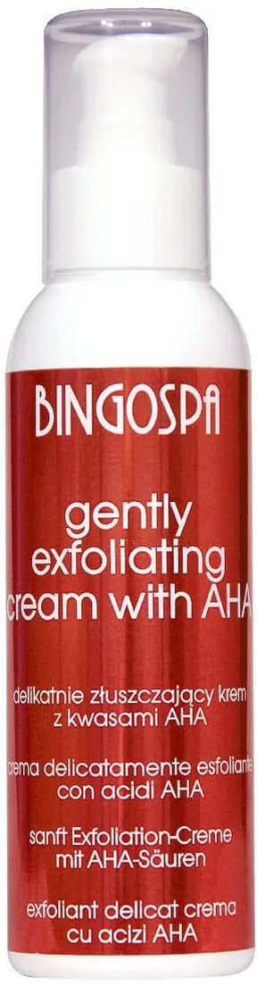 BingoSpa Delikatnie złuszczający krem z kwasami AHA 135g
