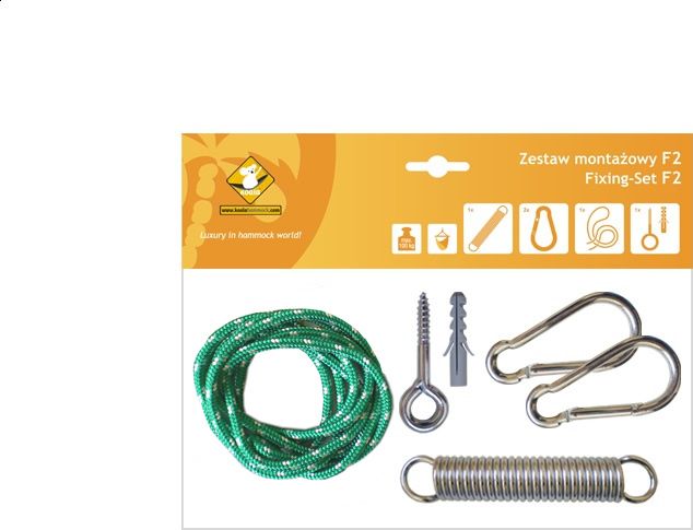 Koala Zestaw montażowy F2 do foteli hamakowych, zielony (koala/zf2)