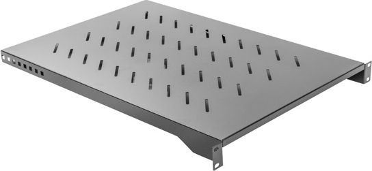 Lanberg Półka do szaf 19" 1U 1000mm Czarna (AK-1010-B)