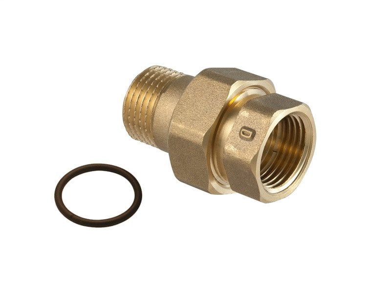 3 PIECE CONNECTOR M/F WITH O-RING 3/8
