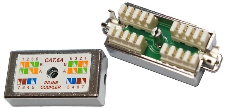 OEM Spojovací box FTP Cat6A naciskowy, srebrny