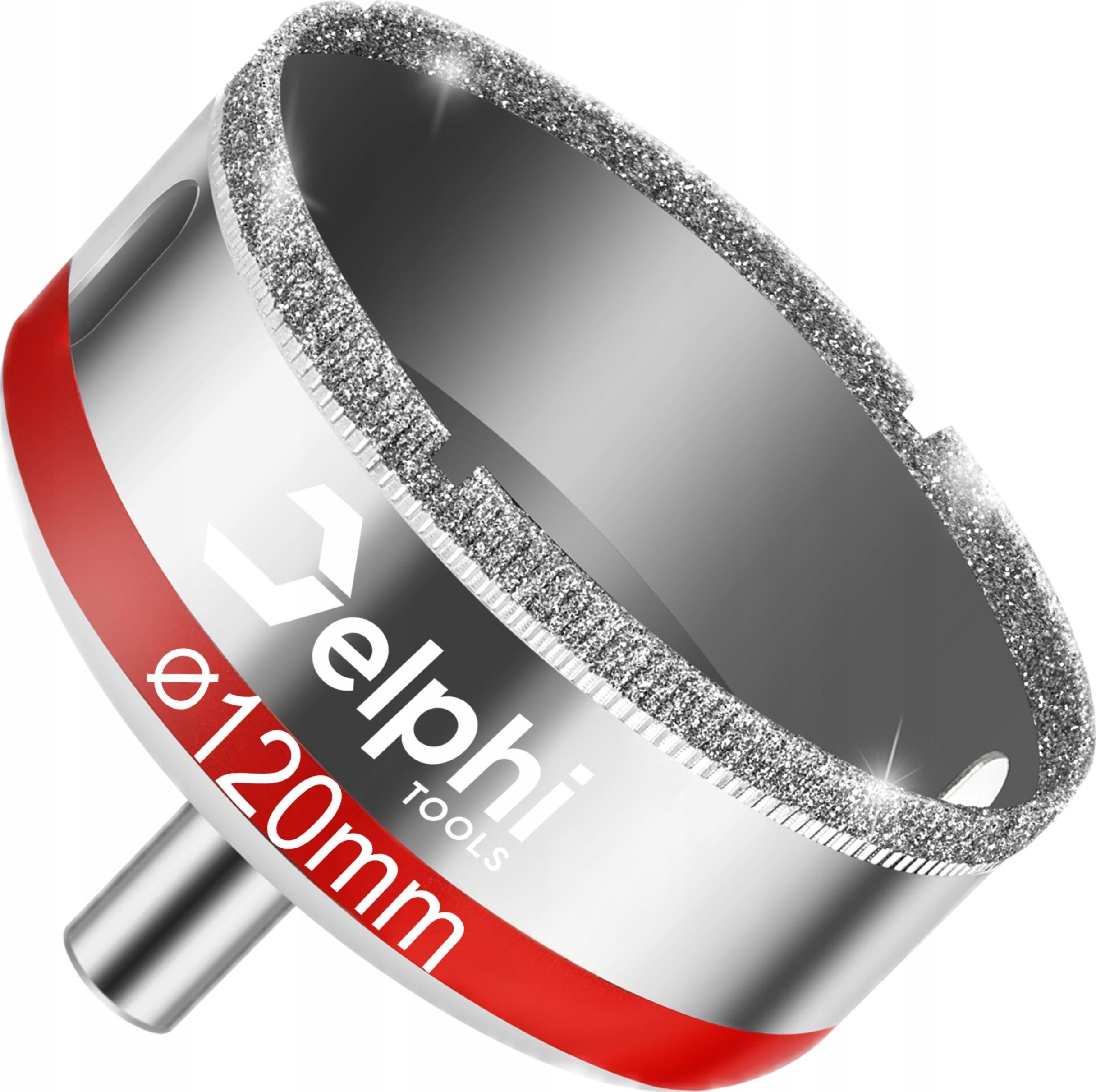 OTWORNICA DIAMENTOWA 120mm KORONKA GALWANICZNA DO GRESU PŁYTEK GLAZURY