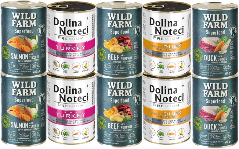 Dolina Noteci + WILD FARM Superfood Mix Smaków 10x400g