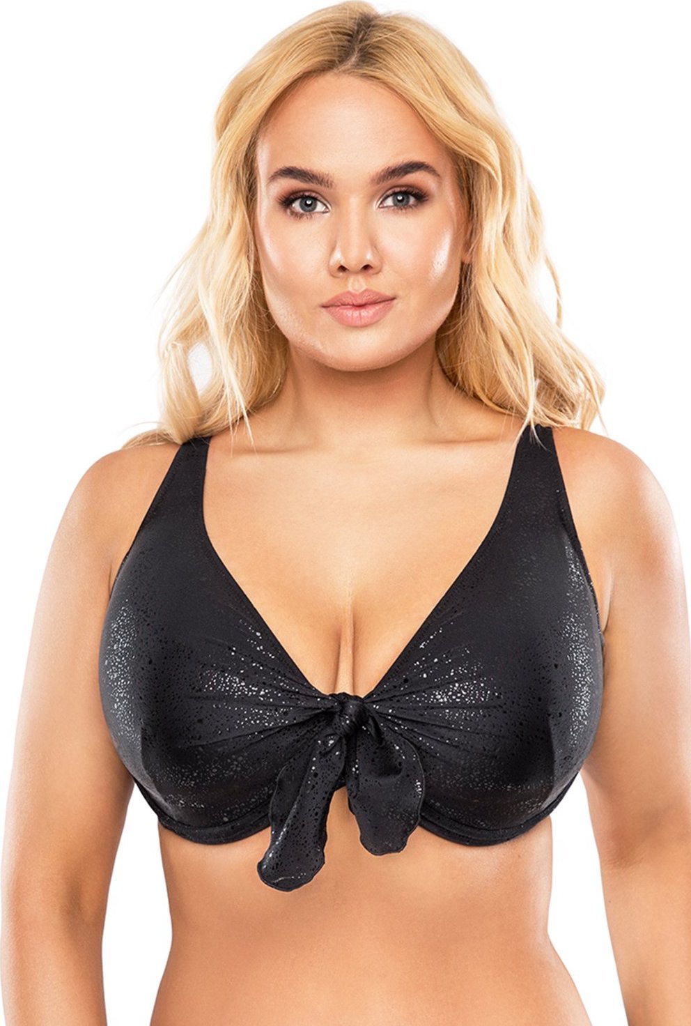 Vivisence Vivisence 3202 czarny połysk 95C Kostium kąpielowy biustonosz miękki