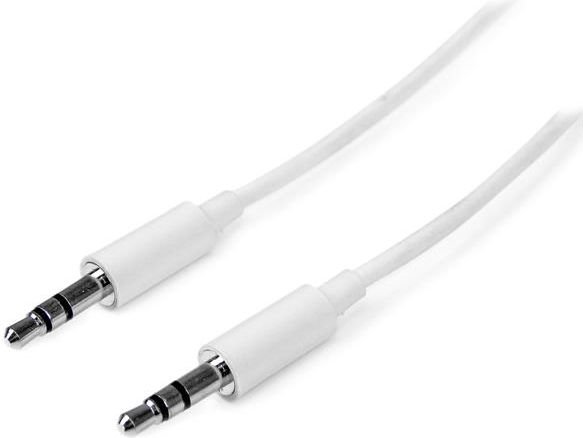 Kabel StarTech Jack 3.5mm - Jack 3.5mm 2m biały (MU2MMMSWH)