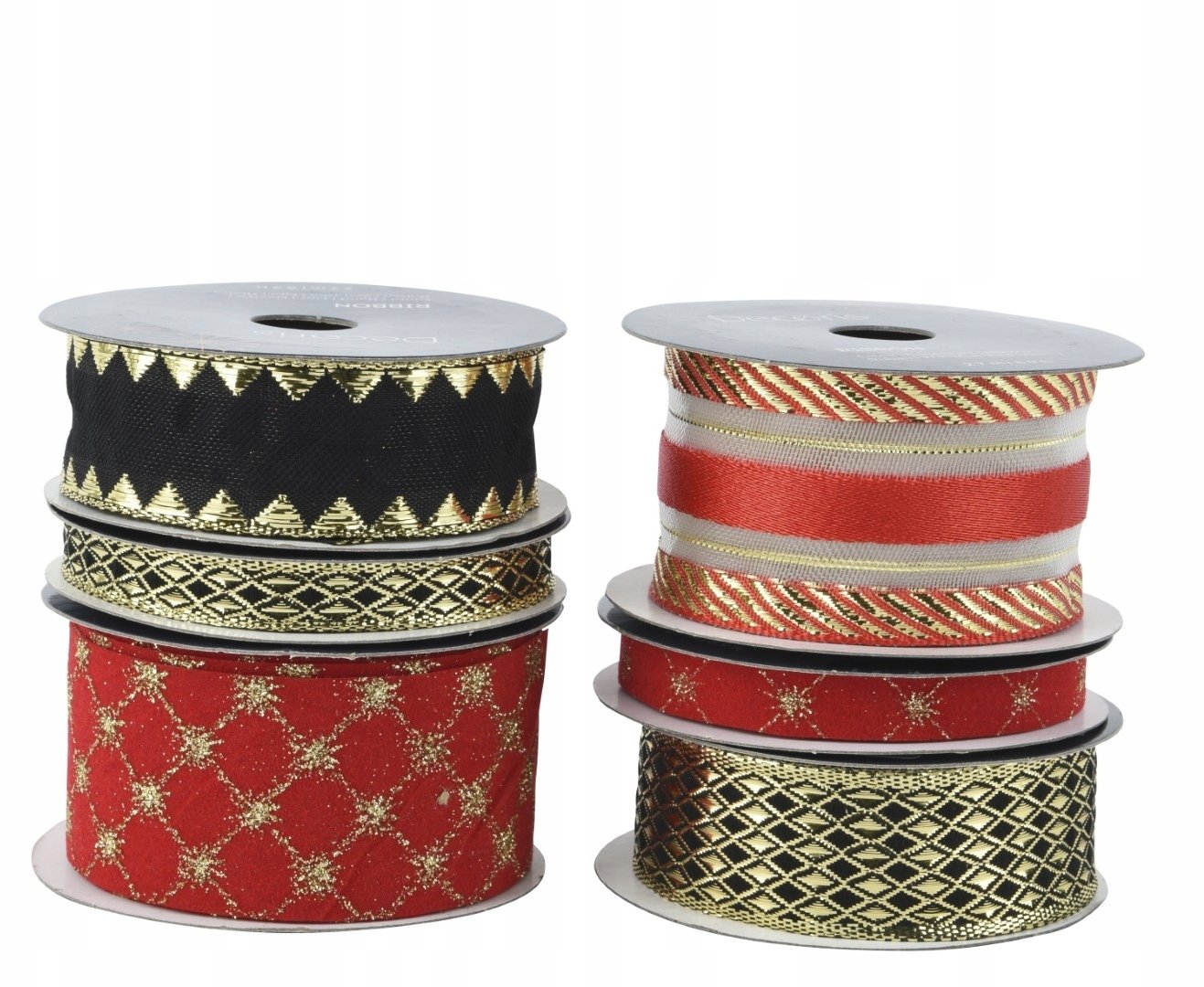 Kaemingk Wstążka ozdobna dekoracyjna świąteczna na różne prezenty 300cm 1szt