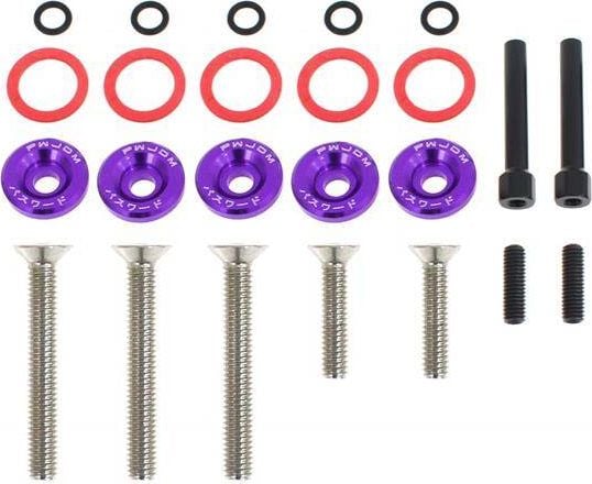 MTuning_F Śrubki Pokrywy Zaworów Honda Civic D-Seria JDM Purple