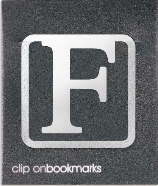 IF Metalowa zakładka - Litera F Clip-on