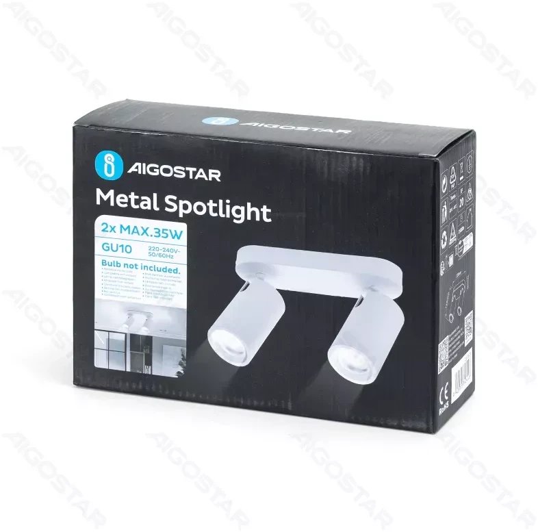 2-drożny metalowy reflektor z regulacją kąta