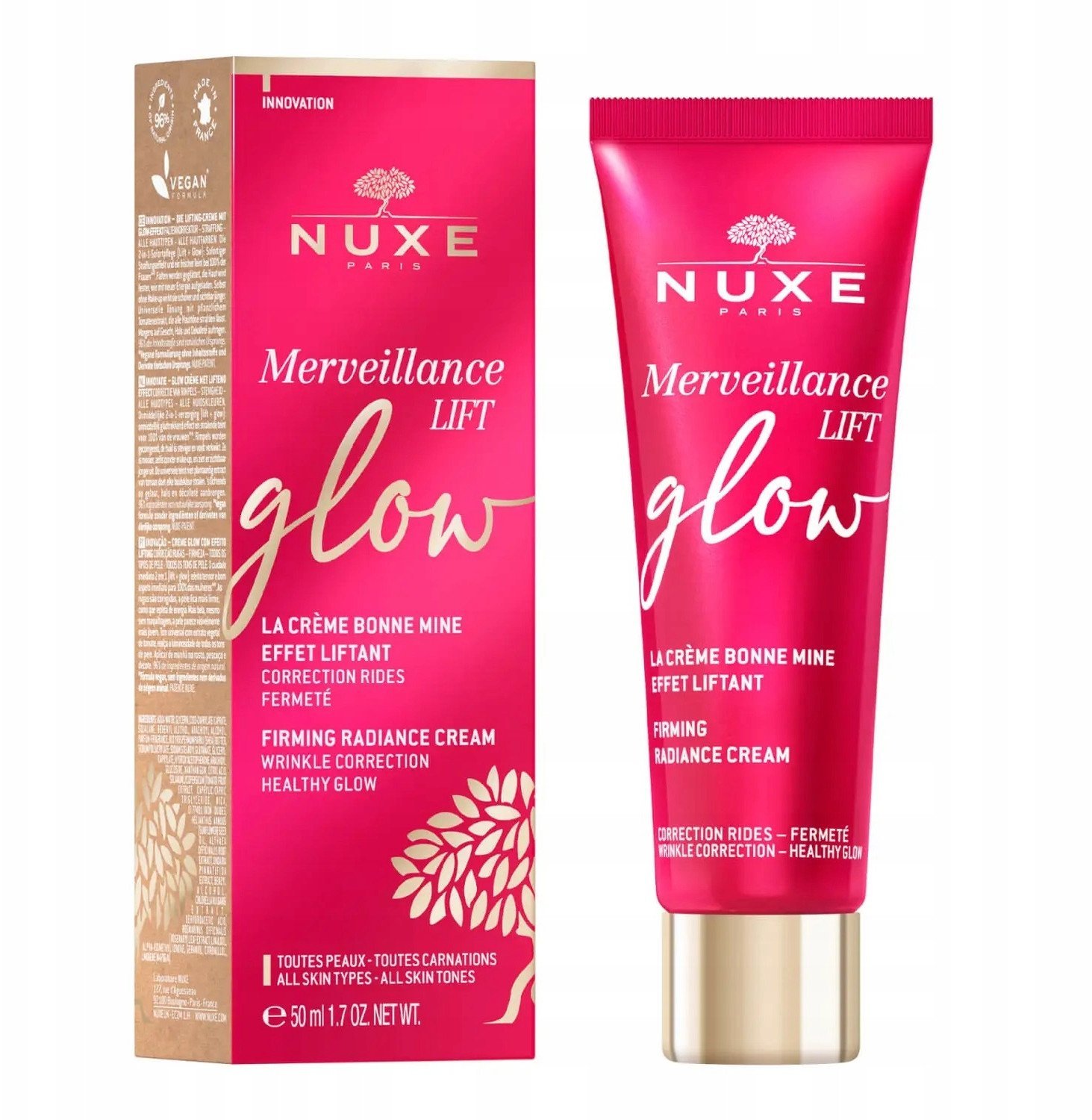 Nuxe, Merveillance Lift, Glow Firming, Cream, For Face, 50 ml For Women