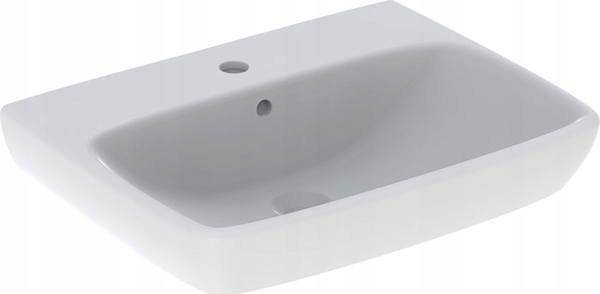 Umywalka 500.300.01.7 / GEBERIT / SELNOVA SQUARE / UMYWALKA, B60CM, H18CM, T46CM, Z PRZELEWEM, Z OTWOREM NA BATERIĘ /