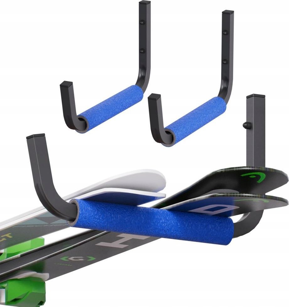 UCHWYT ŚCIENNY NA NARTY DESKĘ DRABINĘ ROWER DREWNO