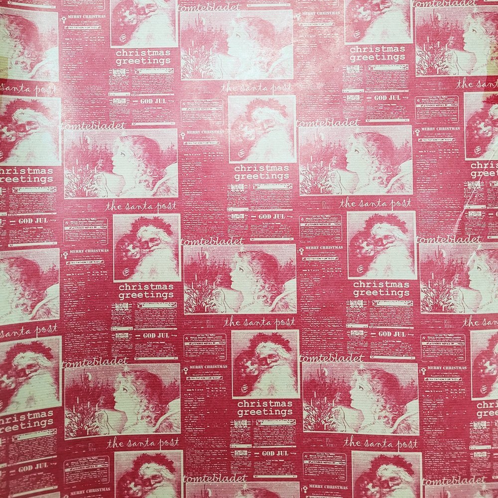 Papier mikołaje do pakowania prezentów 70cmx2m 96m70