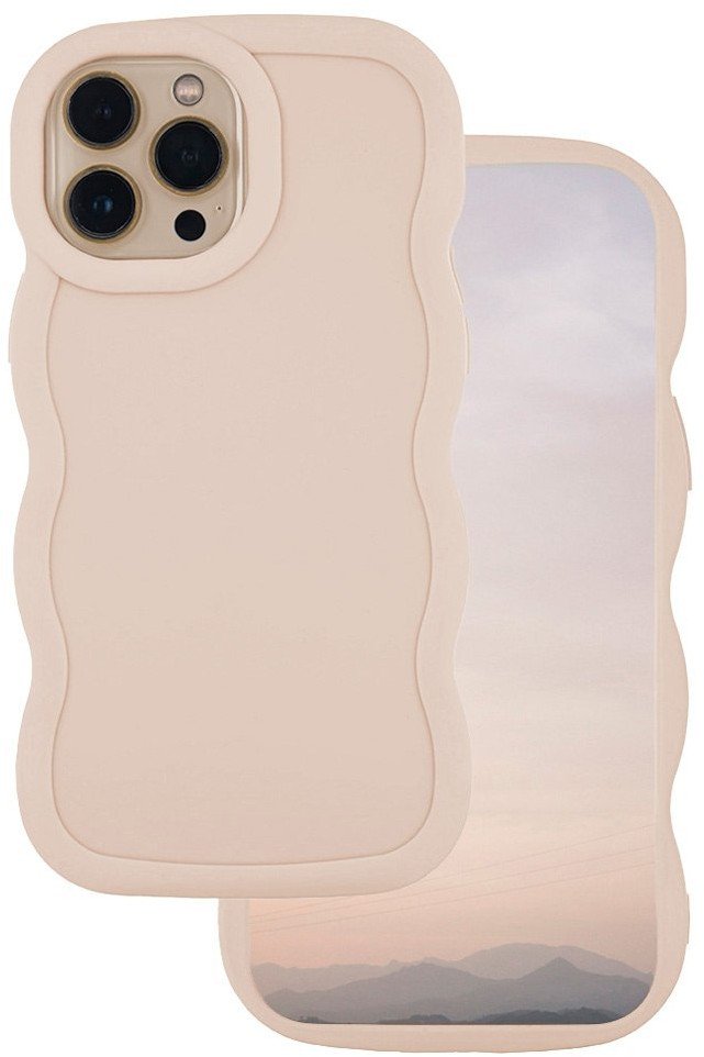 Nakładka Candy do iPhone 12 / 12 Pro 6,1" beżowa