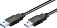 Kabel USB MicroConnect USB-A - USB-A 2 m Czarny (USB3.0AA2B)