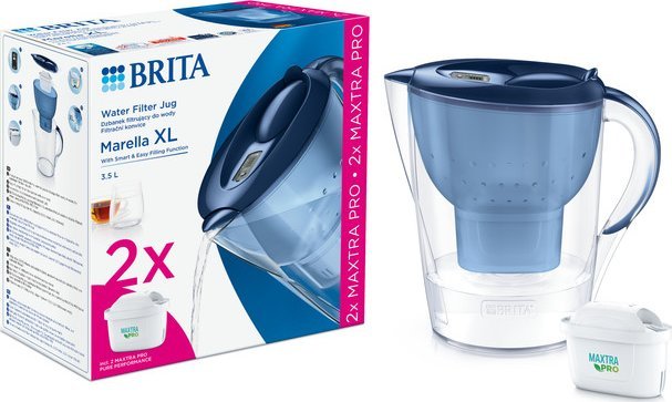 Dzbanek filtrujący Brita Vandens filtravimo indas Brita MARELLA XL, 3.5 l, mėlyna