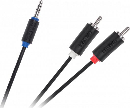 Cabletech Kabel Jack 3.5-2RCA 1.0m Cabletech standard