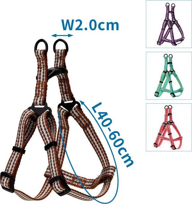 Nobleza Odblaskowa uprząż z imitacji nylonu dla psa Odblaskowa uprząż z imitacji nylonu dla psa