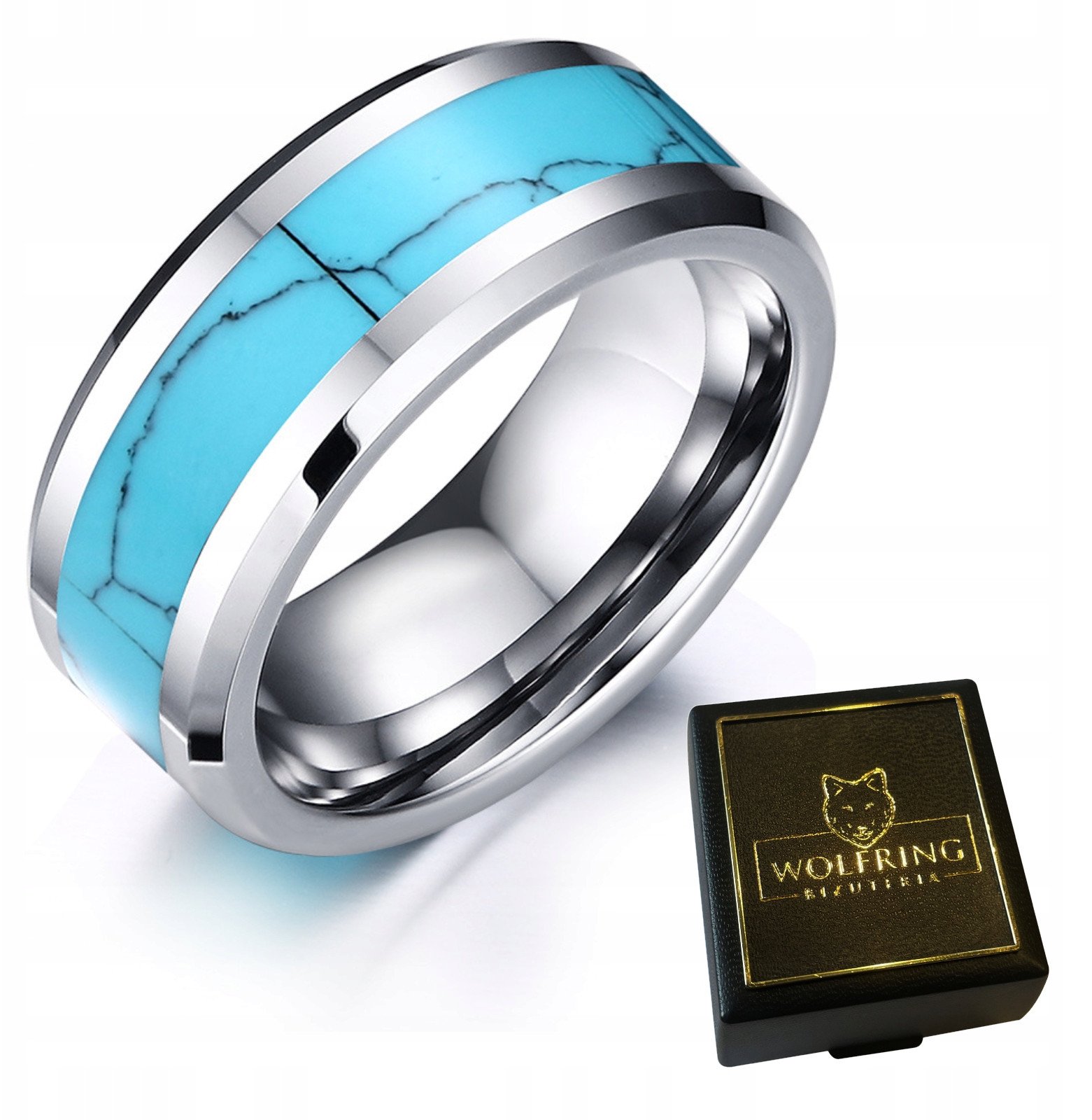 OBRĄCZKA PIERŚCIEŃ z Wolframu WOLFRING EU25 US11