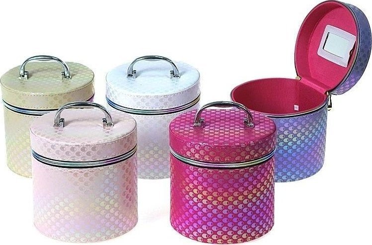 Kuferek M z lusterkiem na zamek 17x17x16cm MIX