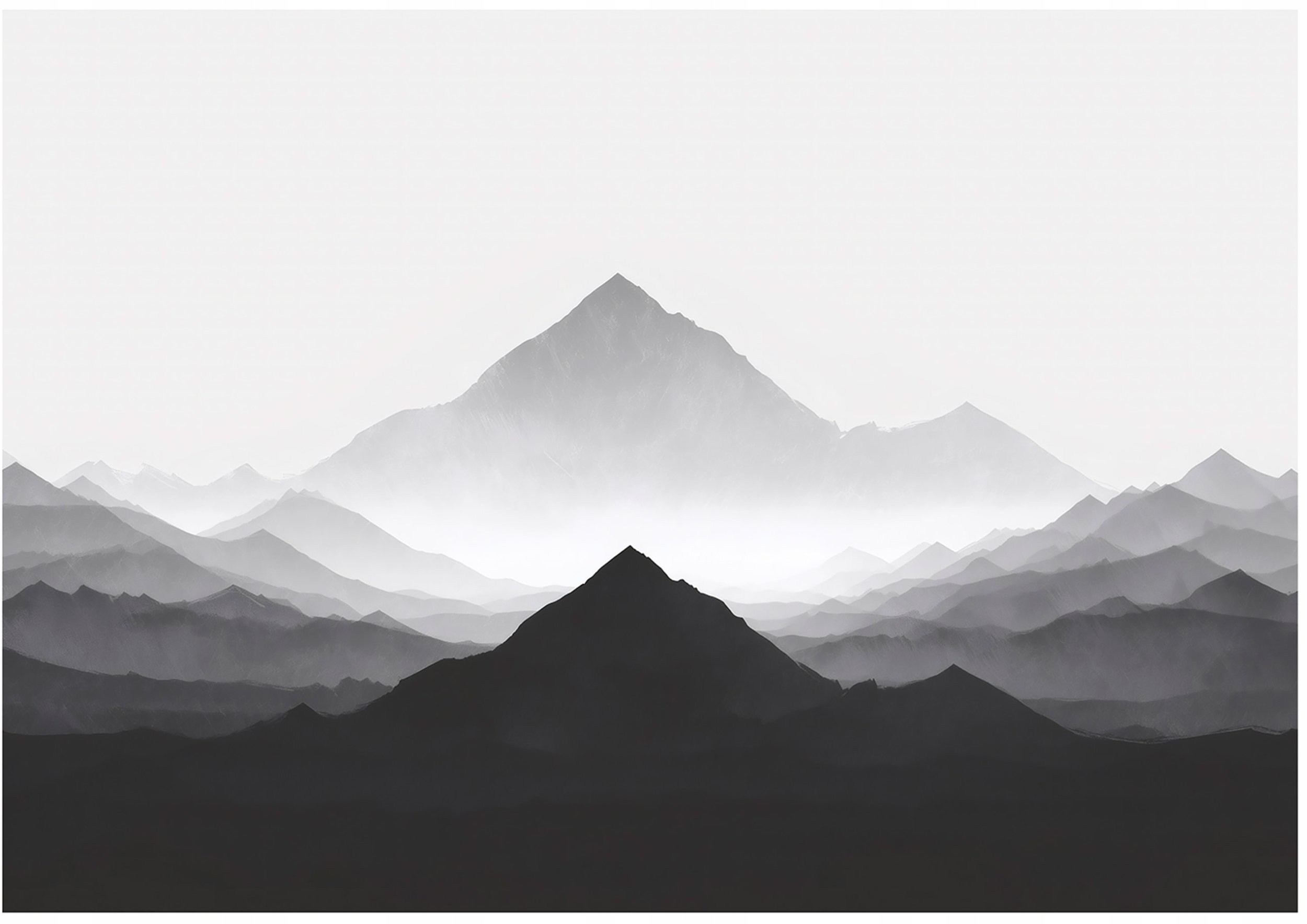 Fototapeta Na Flizelinie Góry Akwarela Do Sypialni Salonu 250x175