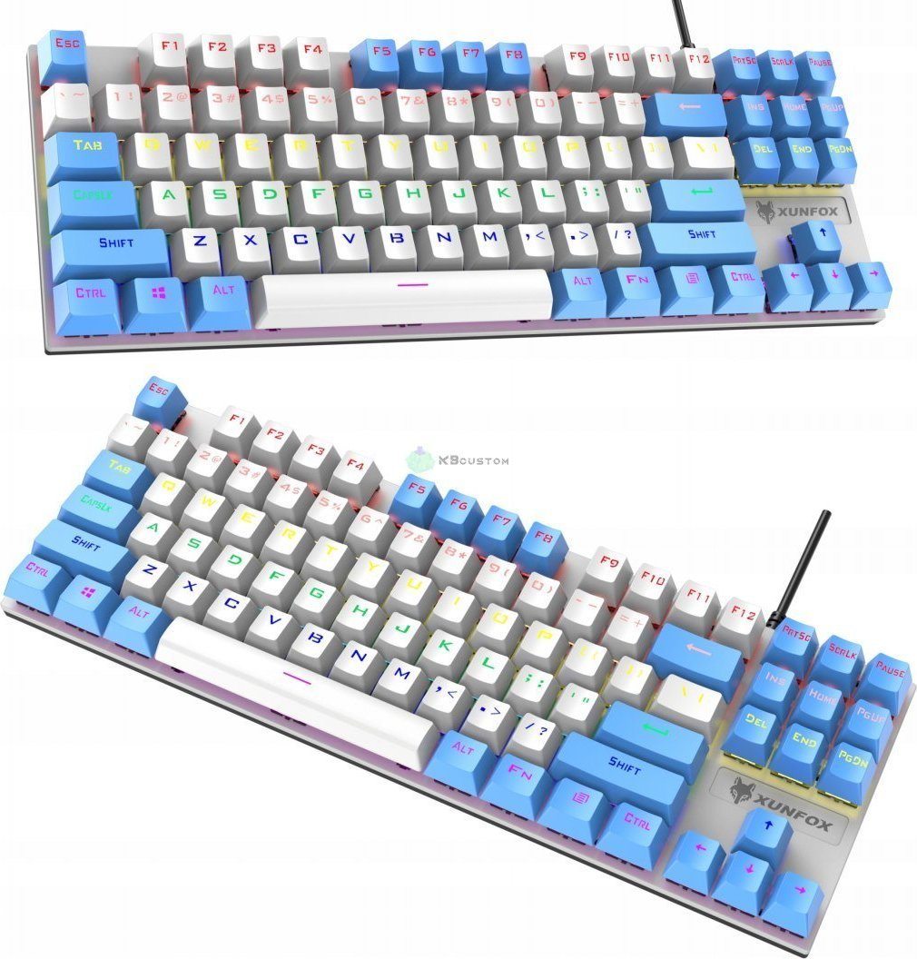Klawiatura Orlos K80 - White&Blue