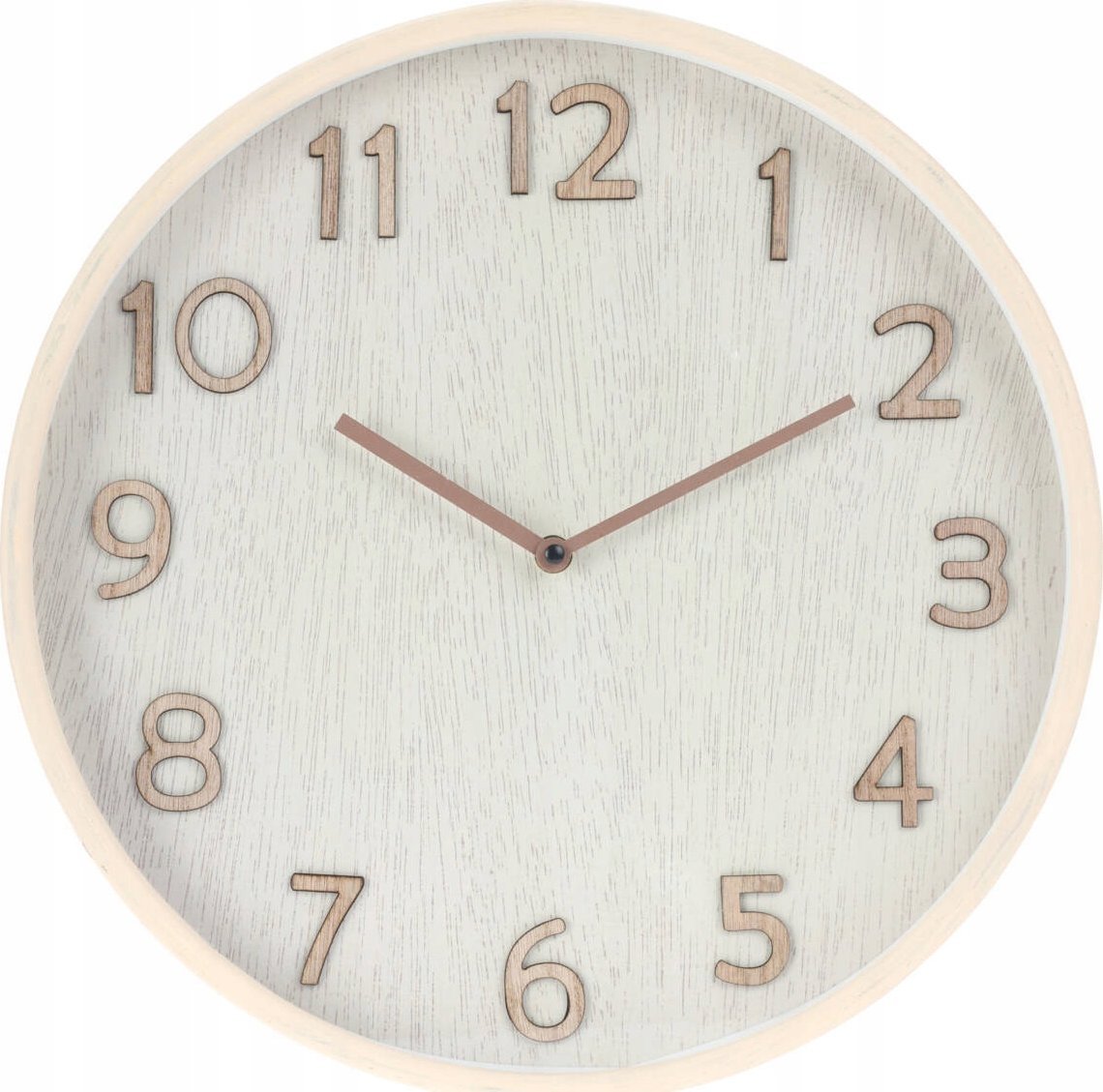 Home Styling Collection Zegar ścienny w neutralnych kolorach, Ø 38 cm