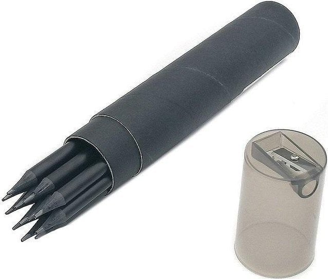 Zestaw 12 ołówków z temperówką w tubie 20cm