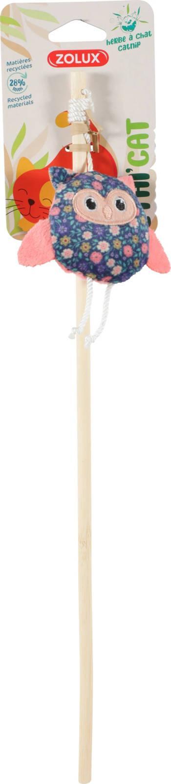 Zolux ZOLUX Zabawka dla kota ETHICAT wędka sowa, kwiaty