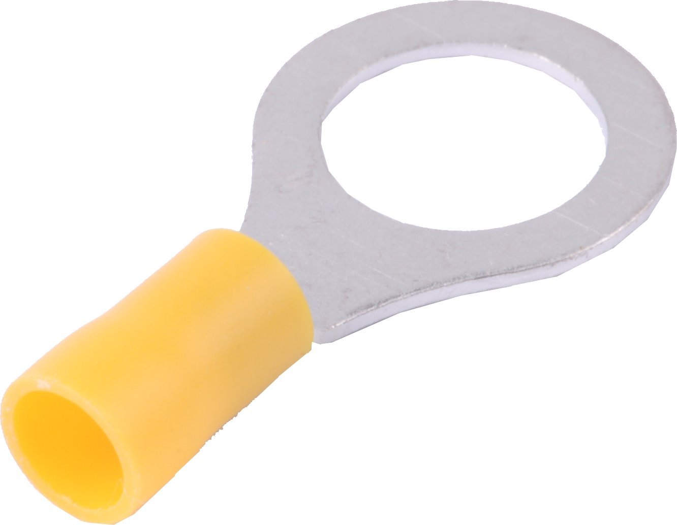 Końcówka kablowa izolowana oczkowa Cu M12 100szt żółta