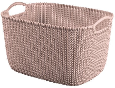 Basket Knit L rectangle 19L 40x30x23cm pink 3253924849720