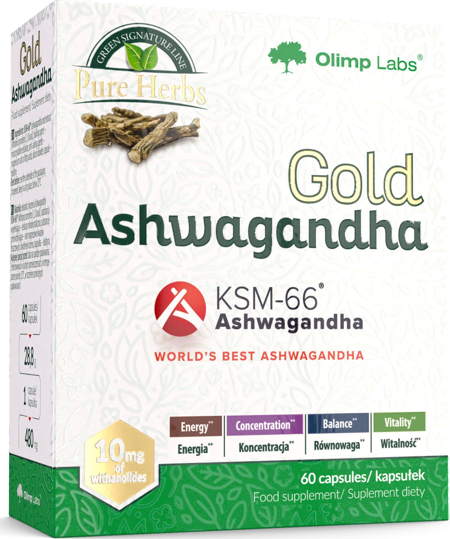 Olimp Gold Ashwagandha - 60 Kapsułek