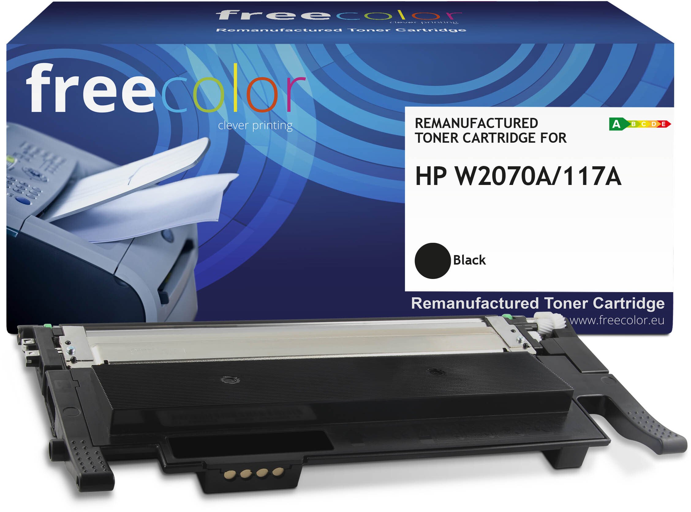 Toner Freecolor Toner HP 117A (W2070A) black 1000 stron remanufactured
