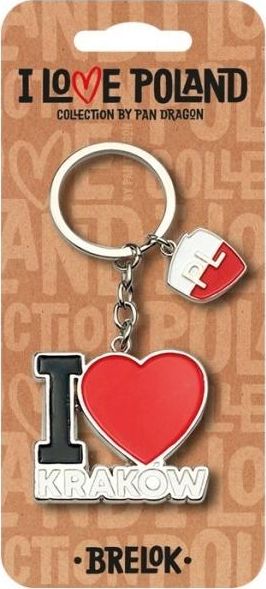 Breloczek Pan Dragon Brelok I love Poland Kraków ILP-BRE-B-KR-05