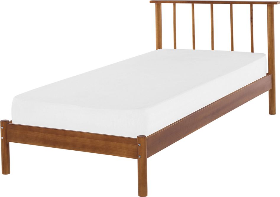 Shumee Łóżko drewniane 90 x 200 cm jasne BARRET