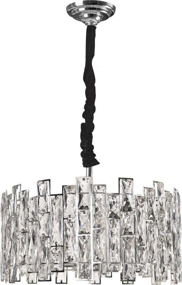 Lampa wisząca Witek Home Lampa wisząca kryształowa Jewel Chrome 60215/6