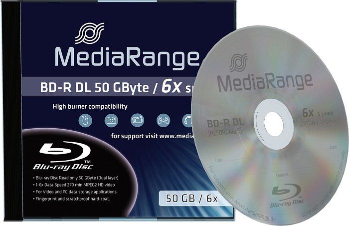 MediaRange BD-R DL 50 GB 6x 1 sztuka (MR506)
